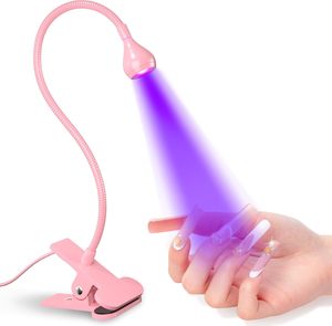 Factory Wholesale Portable Mini Nail Art Standing <b>Foldable</b> <b>Table</b> Salon Aluminum Alloy Lamp Head Manicure Usb Nail Dryer Uv Lamp - Product Image 6