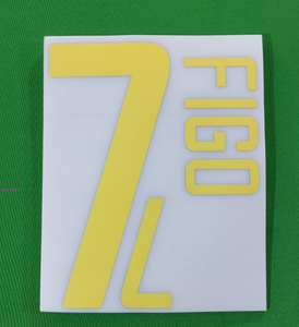 Numéro de marquage à chaud Super rétro 2002 C.<span class=keywords><strong>RONALDO</strong></span> <span class=keywords><strong>FIGO</strong></span> RUI COSTA - Product Image 2