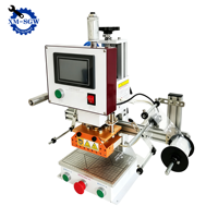 Máquina de Estampagem a Quente SGW para Desktop com Tela Sensível ao Toque e Controle por Pedal para Impressão em Relevo de Etiquetas de Couro e Caixas de Papel
