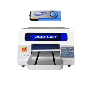 Zoomjet A3 소형 UV 평판 프린터 2 XP600 헤드 A3 Led UV 평판 프린터 UV 평판 프린터 기계