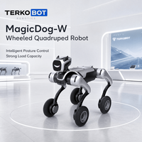 MagicDog-W Ağır Yük Taşıyabilen Dört Bacaklı Tekerlekli Robot Maks 37.5N.m Eklem Torku Her Türlü Arazi Kurtarma Devriye Dört Ayaklı Robot
