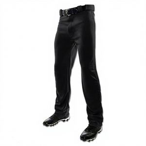 Pantalon de baseball unisexe en gros – Qualité supérieure, imperméable, respirant, séchage rapide, anti-bactérien, 100 % polyester (avant) - Product Image 1