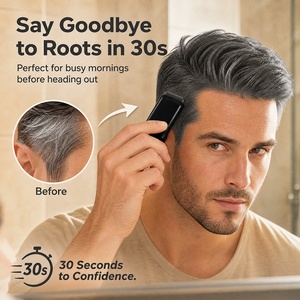 Crème colorante semi-<span class=keywords><strong>permanente</strong></span> OEM sans ammoniaque ni peroxyde, couleur gris argenté tendance, avec peigne, application facile, pour hommes et femmes - Product Image 5