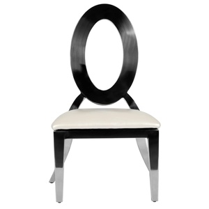 เก้าอี้สแตนเลสโลหะแบบวางซ้อนกันได้สำหรับงานปาร์ตี้เฟอร์นิเจอร์ที่ทนทานสำหรับเด็กสุดหรูสีเงิน - Product Image 2