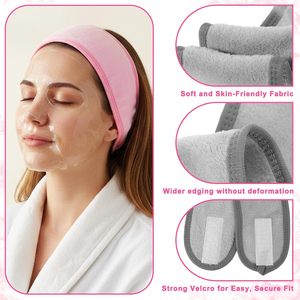 Wholesale <b>Headband</b> Velcro Band Sweat Absorbing <b>Sports</b> Yoga <b>Headband</b> Facial Mask Makeup Shampoo Headwear - Product Image 4
