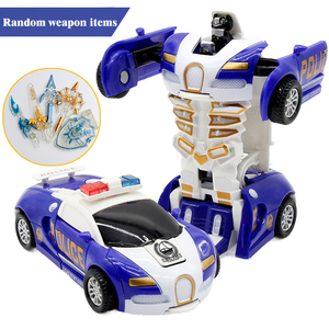 Juguete para niños Deformación de una tecla Coche de juguete <span class=keywords><strong>Robot</strong></span> de transformación automática Modelo de coche de juguete de plástico - Product Image 5