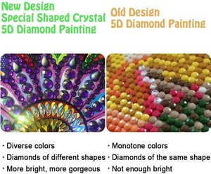 Kit di pittura diamantata fai da te per adulti con trivello completo con strass con immagini ricamate fatte a mano a punto croce - Product Image 5