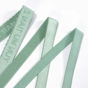 High quality underwear nylon elastic band glossy nylon spandex bra straps elastic webbing for lingerie