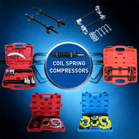 Kit d'outils de compression de ressort de suspension robuste, extracteur de ressort de suspension à fourche interchangeable Macpherson, ensemble d'outils avec garde de sécurité