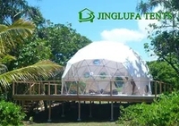 Tenda Dome Luar Ruangan Besar, Rumah Dome Geodesik Transparan untuk Glamping, Hotel, Resort, Taman, dan Berkemah