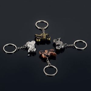 3D Motorcycle Keychain Electroplating Metal Keyring <b>Personality</b> Men Car Keychain - Product Image 4