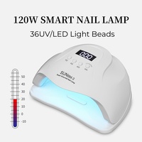 Vente Chaude SUN BM-3 36 LED 120 W Lampe UV LED Sèche-Ongles pour Salon de Manucure Séchoir à Gel Vernis Machine à Catalyser les Ongles
