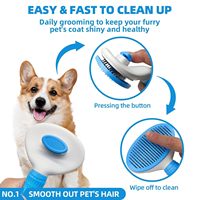 Kit de toilettage pour chien 6-en-1 avec brosse à poils, serviette et gants exfoliants, brosse démêlante pour chiens à poils lâches