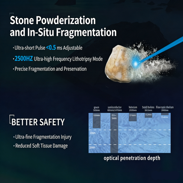 High-Efficiency Thulium Laser TFL Super-Pulsed System for Kidney Stone Removal Professional Thulium Laser Medical Equipment