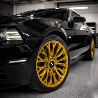 Velg Alloy Tempa Baru Berkilau Khusus 20x9 Mesh Gold 8x180 untuk Truk F150 Off-Road Tugas Berat