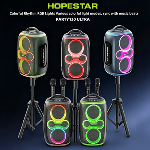 רמקול מסיבות אלחוטי 450W HOPESTAR Party130 Ultra TWS סאב וופר אלחוטי כפול 8 אינץ' עמיד למים לשימוש חיצוני עם 2 מיקרופונים - Product Image 4