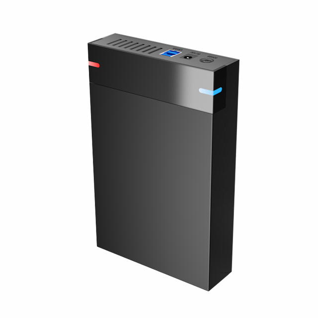 USB 3.0 Aluminum SATA 3.5 Inch Hard Disk Enclosure 2TB Capacity with Adapter for Desktop Computer External SSD Box