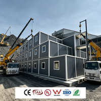 Maison conteneur pliable pour camp d'ouvriers, hébergement modulaire préfabriqué, installation rapide pour projets miniers et zones isolées