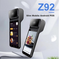 Z92 5,5 pouces Android 12.0 3+16 Go de mémoire Mobile POS portable avec imprimante de reçus et d'étiquettes