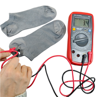 Chaussettes conductrices antibactériennes et anti-radiation en fibre d'argent avec protection EMI de qualité militaire pour électriciens