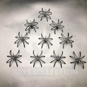 Juego de Juguetes de Broma para Halloween, Arañas Negras de Plástico Realistas de 4 cm con Patas Delgadas, para Decoración de Fiestas Infantiles, Accesorios Espeluznantes - Product Image 4