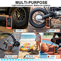 Boîte de démarrage portable 12V avec lumière LED, démarreur de voiture, batterie externe portable 6000mAh, gonfleur de pneus sans fil 150PSI, pompe à air