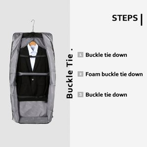 Free Sample Foldable <b>Carry</b>-<b>On</b> Garment <b>Bag</b> for Travel and Business Trips with Shoulder Strap - Product Image 4
