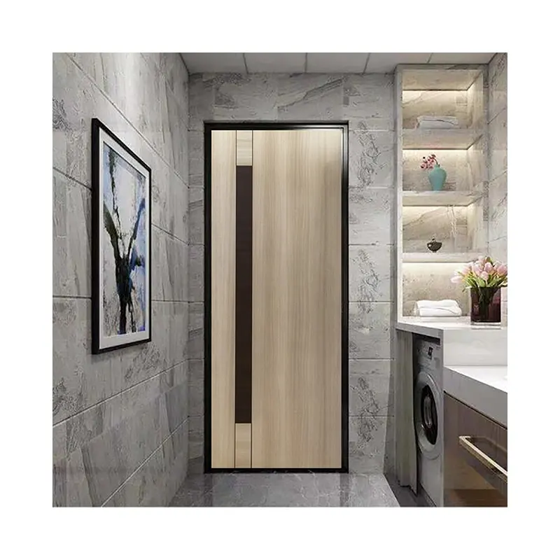 Waterproof Porta Teak Wood Main Solid Door Designs Oak Solid Wooden Interior Aluminum Clad Doors House Vila