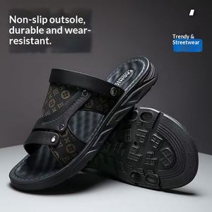 Nouvelles tongs classiques pour hommes 2026, style extérieur, semelle épaisse antidérapante et résistante à l'usure, couleur unie - Product Image 3