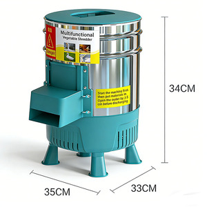 220V <b>Multifunctional</b> Stainless Steel Grass <b>Cutter</b> for Poultry & Livestock, <b>Vegetable</b> Shredder Machine - Product Image 5
