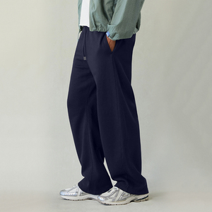 Essentials <strong>Men's</strong> Mid Heavyweight <strong>Fleece</strong> Cotton Blend Baggy Sweatpants Wide Leg Barrel Active Wear <strong>Lounge</strong> Athletic Gym <strong>Pants</strong> - Product Image 1