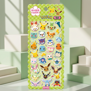 For <b>Marshmallow</b> Cartoon Stickers Cute Face Korean 3D Puffy UV Printed Diary Laptop Luggage Phone Deco Bulk Distributor - Product Image 1