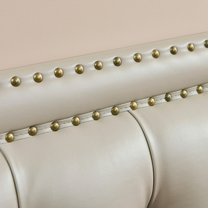 Letti Imbottiti di Lusso Personalizzati OEM ODM per Hotel, Letti Singoli, Matrimoniali, Queen e King Size con <span class=keywords><strong>Testiera</strong></span> in Pelle - Product Image 6