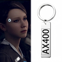 Anime Game Detroit Become Human Keychain Connor RK800 Halloween Fashion Man Woman Cosplay Accessory Gifts
