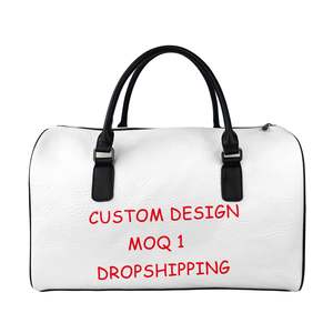 Sac de <span class=keywords><strong>voyage</strong></span> personnalisé pour femmes, valise à main, Logo personnalisable, tissu polyester imprimé, grande valise - Product Image 5