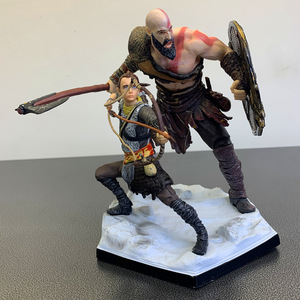 NUOVO Action Figure Personalizzato in PVC di Alta Qualità con Scatola, Giocattolo in Resina con Doppia Posizione, Statuetta di Kratos, Personaggio del Gioco, Figura da Collezione - Product Image 2
