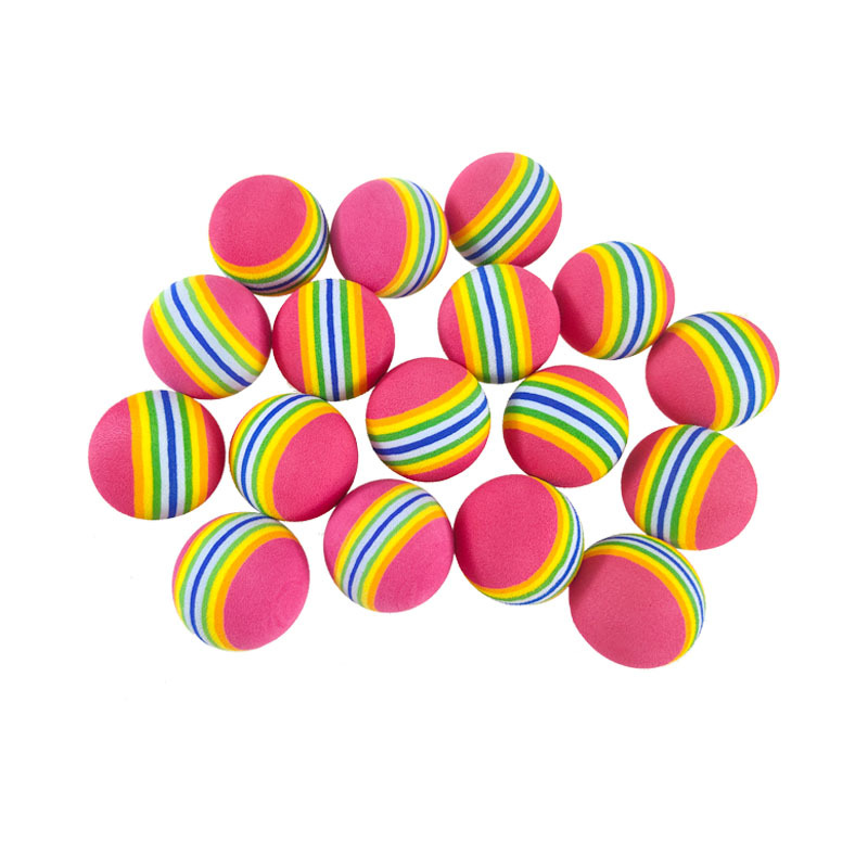 Домашние тренировочные массажные мячи для гольфа из пены эва хорошей плотности оптом Радуга