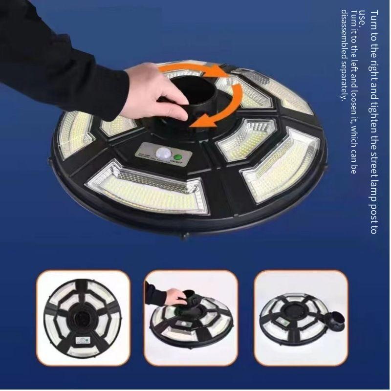 solar ufo light warm white