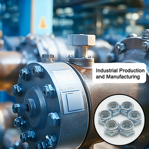 Tuerca de brida hexagonal de color anodizado personalizada de acero al carbono no estándar de fábrica/acero inoxidable/aluminio - Product Image 2