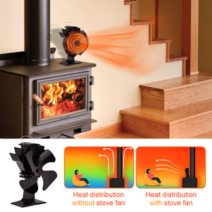 <span class=keywords><strong>Ventilateur</strong></span> <span class=keywords><strong>de</strong></span> poêle à 4 pales alimenté <span class=keywords><strong>par</strong></span> <span class=keywords><strong>la</strong></span> <span class=keywords><strong>chaleur</strong></span>, silencieux, sans électricité, pour brûleur à bois, maison, garage - Product Image 4