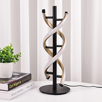 Nouvel arrivage d'humidificateur de table en forme de double torsion lampe de bureau LED multifonctionnelle de meilleure qualité moderne pour salle de lecture DC aluminium