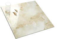 Prix de gros 60x60 80x80 Carreaux de sol en porcelaine aspect marbre beige jade pour salon