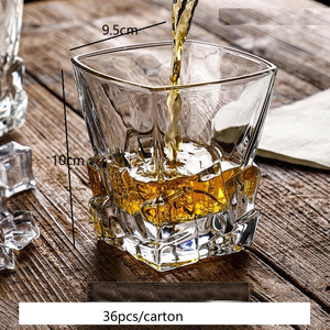 Vasos de Whisky para Cócteles, Estilo Old Fashioned, Base Redonda y Pesada, Cristal para Whisky de Bar - Product Image 5