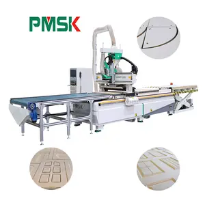 China CNC Nesting 1325 Maschine Doppel arbeitstische CNC Router Maschine für Möbel Zimmermann