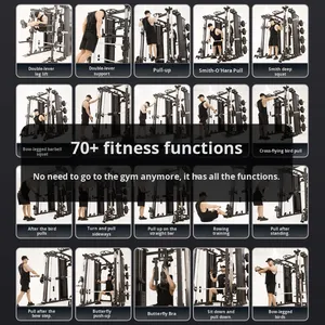 YD-938 Macchina Smith Commerciale in Acciaio con Struttura a Gantry, Attrezzatura per Allenamento Completo, Rack Multifunzione per Squat, Combinazione Fitness per Casa - Product Image 2