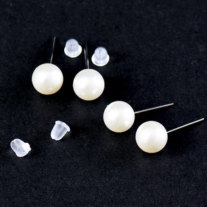 Boucles d'oreilles en perles imitation 8 10 14 mm, boucles d'oreilles tendance pour femmes, cadeau - Product Image 4