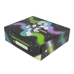 Boîte d'expédition en carton ondulé personnalisée avec impression couleur intégrale, design galaxie, pour kit d'hygiène <span class=keywords><strong>dentaire</strong></span>, emballage e-commerce - Product Image 3