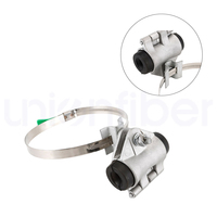 Sangle réglable en acier inoxydable 304 avec système de serrage par vis sans fin pour câble à fibres optiques ADSS FTTH, fixation sur poteau