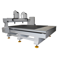 Machine de découpe CNC à deux têtes 4x8, table de fraisage CNC pour le bois, tour CNC pour le travail du bois, machine à fabriquer des cercueils