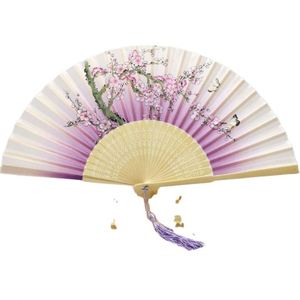 Personalized Bamboo Folding <b>Hand</b> <b>Fans</b> with Painted Design for Wedding Wholesale - Product Image 6